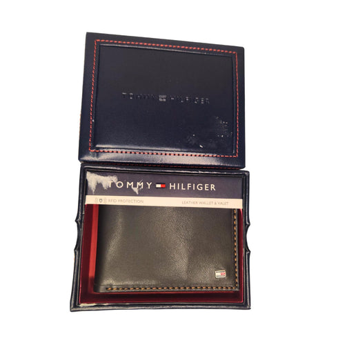 Billetera Tommy Hilfiger de hombre cuero café