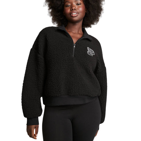 Poleron cropped Oversize sherpa XXL