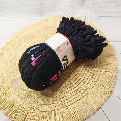 Calcetines mujer Set FILA 10 pares negros