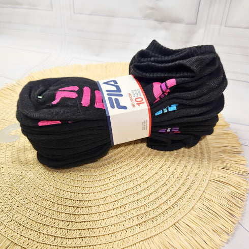 Calcetines mujer Set FILA 10 pares negros