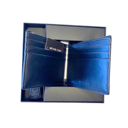 Set billetera y llavero Michael Kors hombre black