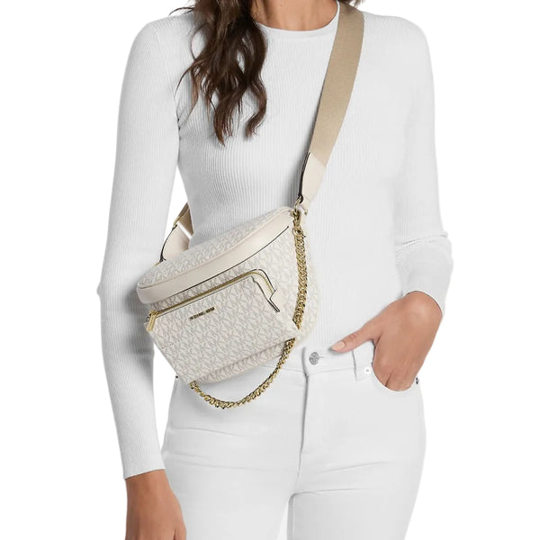 Riñonera Michael Kors Slater medium vainilla (reserva por whatsapp)