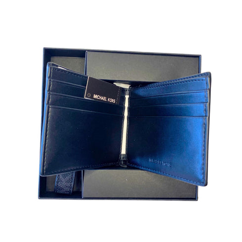 Set billetera y llavero Michael Kors hombre black