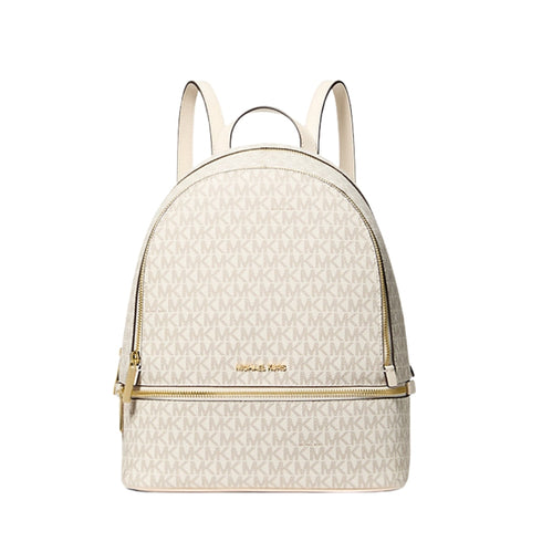 Mochila Michael Kors Rhea vainilla monograma