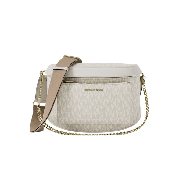 PREVENTA: Riñonera Michael Kors Slater medium vainilla