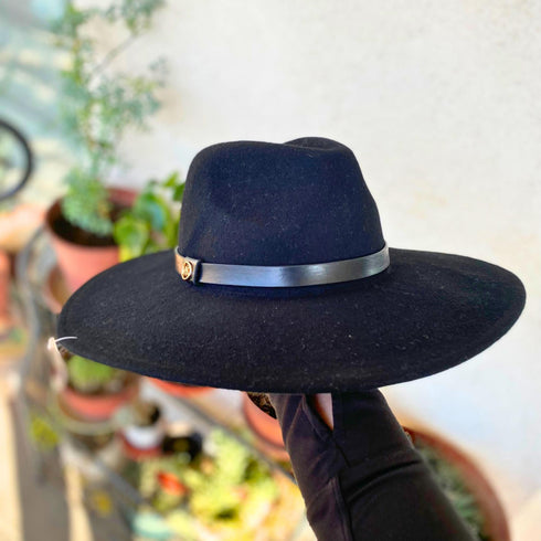 Sombrero Michael Kors Fedora lana café