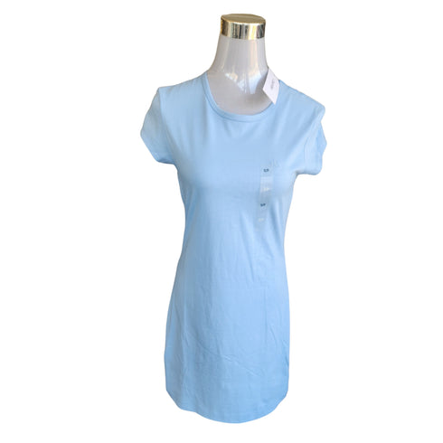 Vestido slim elasticado CK celeste