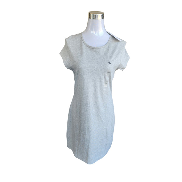 Vestido slim elasticado CK gris