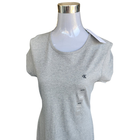 Vestido slim elasticado CK gris