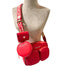 Crossbody Michael Kors Jet set rojo con accesorios