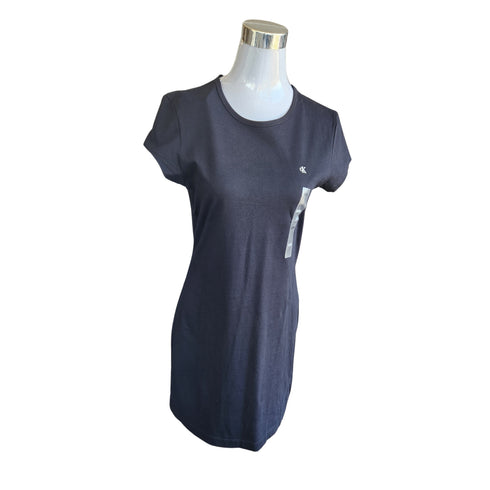 Vestido slim elasticado CK negro