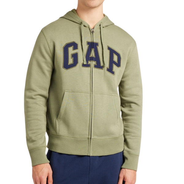 Polerón GAP hombre zip verde