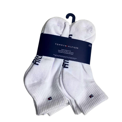 Set Tommy Hilfiger 6 pares calcetines Confort hombre blanco largo medio