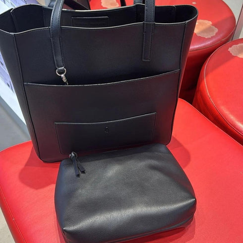 Tote Steve Madden Kimmy black con accesorios