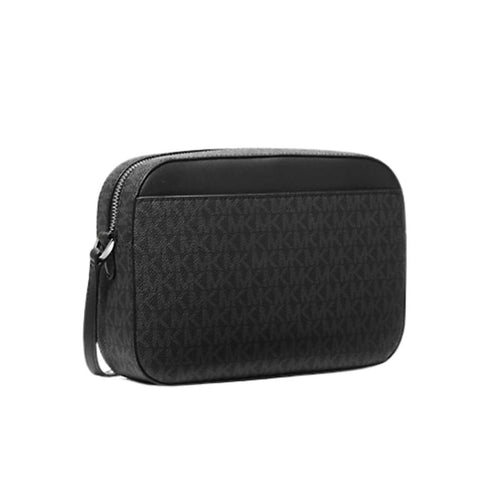 Cartera Crossbody Michael Kors Jet Set chain negro monograma