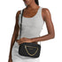 Crossbody Michael Kors Jet Set chain negro gold
