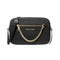Crossbody Michael Kors Jet Set chain negro gold