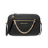 Crossbody Michael Kors Jet Set chain negro gold