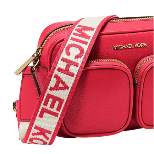 Crossbody Michael Kors Jet set rojo con accesorios