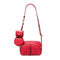 Crossbody Michael Kors Jet set rojo con accesorios