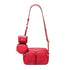 Crossbody Michael Kors Jet set rojo con accesorios