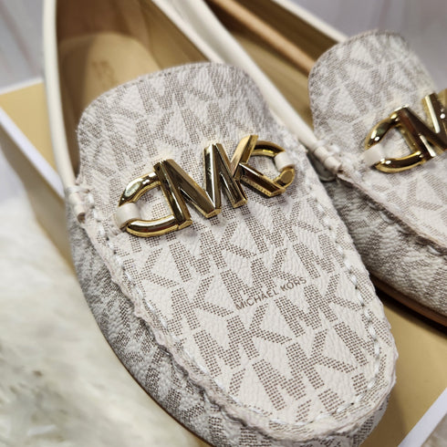 Mocasin Michael Kors Vainilla monograma
