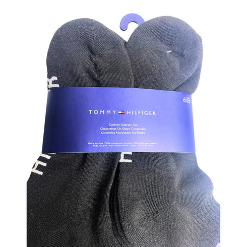 Set Tommy Hilfiger 6 pares calcetines Confort hombre negro largo medio