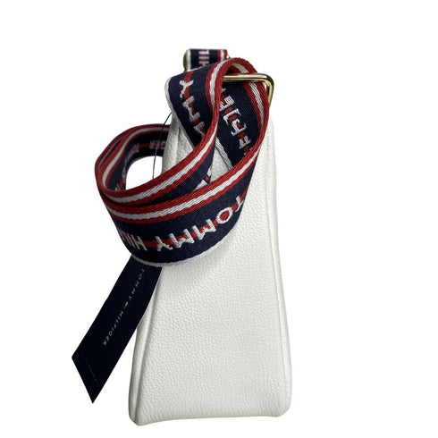 Crossbody Tommy Hilfiger blanco mediano