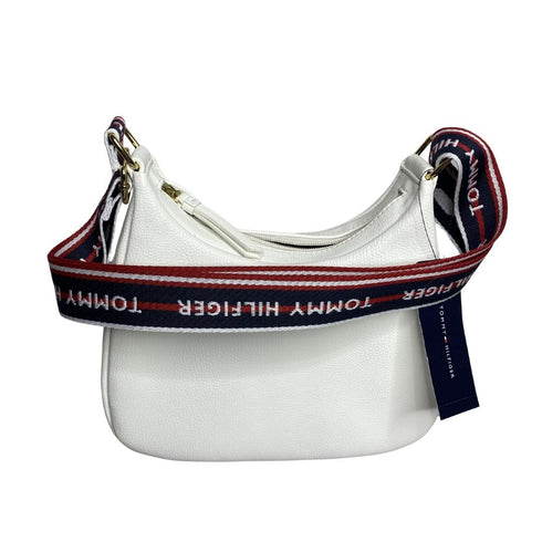 Crossbody Tommy Hilfiger blanco mediano
