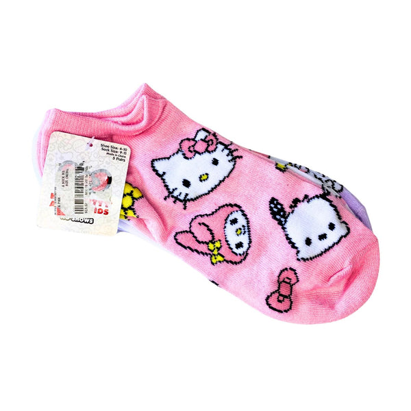 Set Calcetines Hello Kitty y My Melody by Samrio USA de mujer, 5 pares con diseños