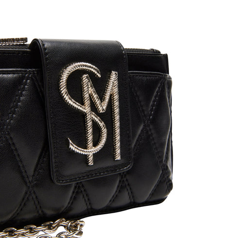 Billeteta y cartera de mano Steve Madden modelo Chev2 Wallet Black