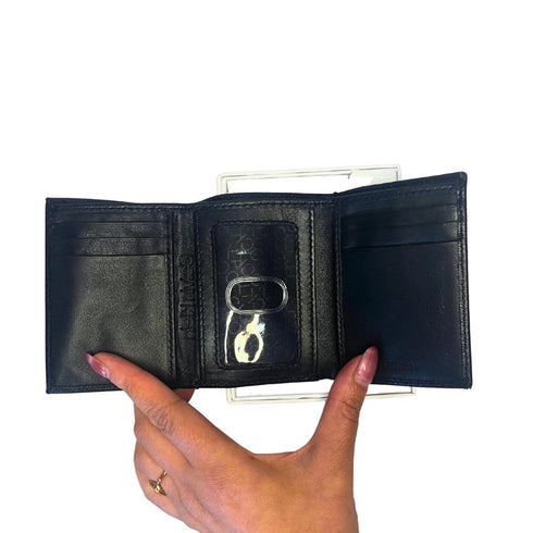 Billetera hombre Calvin Klein cuero negro RFID