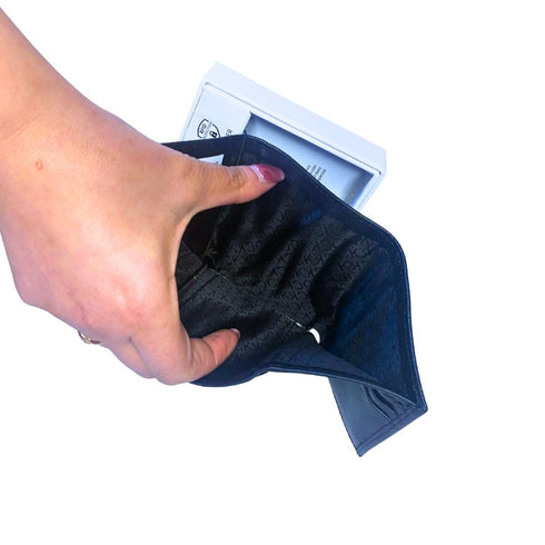 Billetera hombre Calvin Klein cuero negro RFID