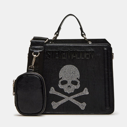 Cartera Evelyn Steve Madden crossbody calavera