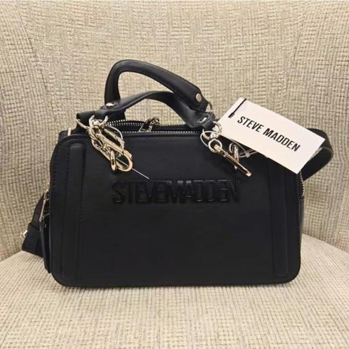 Crossbody Steve Madden Bserra negro largo doble strap