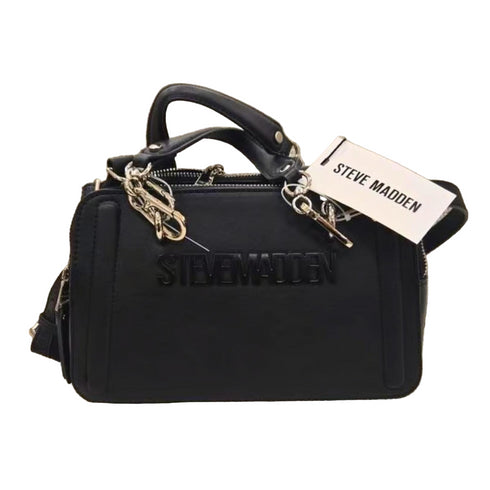 Crossbody Steve Madden Bserra negro largo doble strap