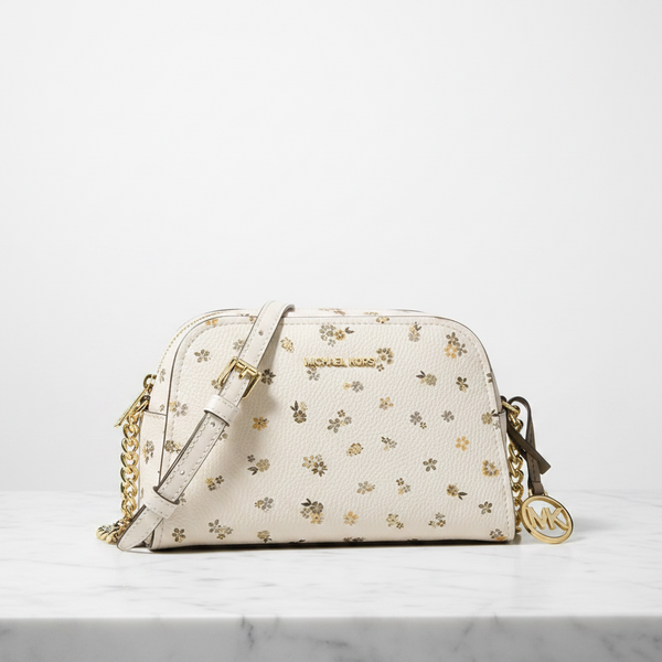 Crossbody Michael Kors Ashton XS floreado crema