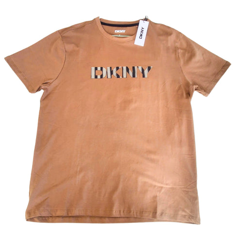Polera DKNY hombre L logo metalizado