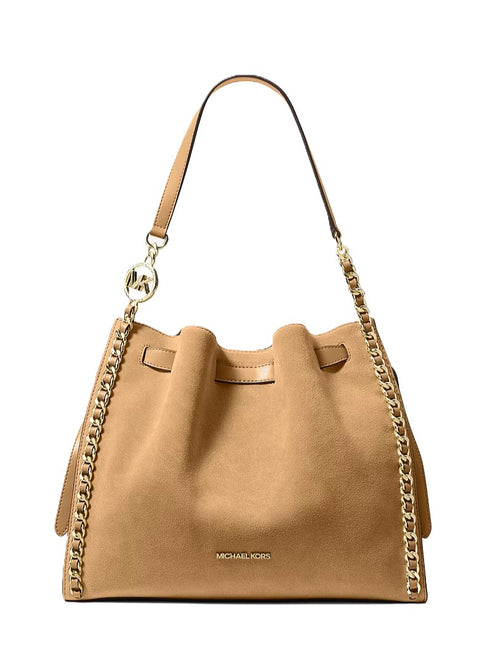 Cartera Michael Kors Mina de hombro grande gauza beige