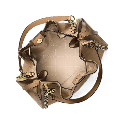 Cartera Michael Kors Mina de hombro grande gauza beige