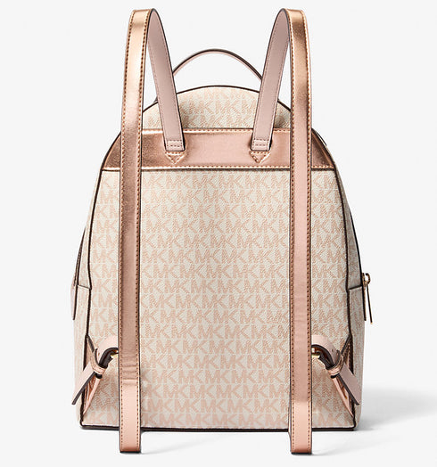 Mochila Michael Kors sheila mediana rose gold logo