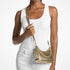 Cartera Michael Kors dorada fiesta XS convertible a crossbody