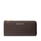 Billetera Michael Kors Jet set Travel grande monograma medio cierre