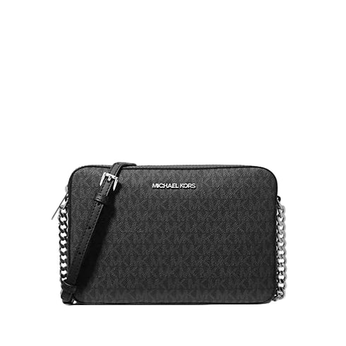 Crossbody Jet Set Michael Kors negro monograma