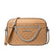 Crossbody Michael Kors Jet Set chain logo café maní