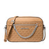 Crossbody Michael Kors Jet Set chain logo café maní