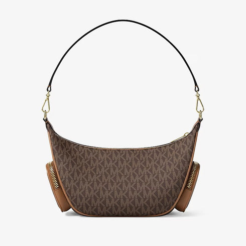 Crossbody Michael Kors Merrit convertible pequeña con logotipo exclusivo Brown (Reserva por whatsapp)