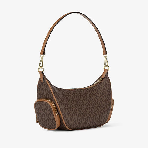 Crossbody Michael Kors Merrit convertible pequeña con logotipo exclusivo Brown (Reserva por whatsapp)