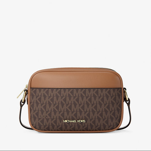 Crossbody Michael Kors Jet Set Camera bag logo café (reserva por whatsapp)