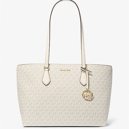 Tote Michael Kors Sheila Large Signature Logo vainilla